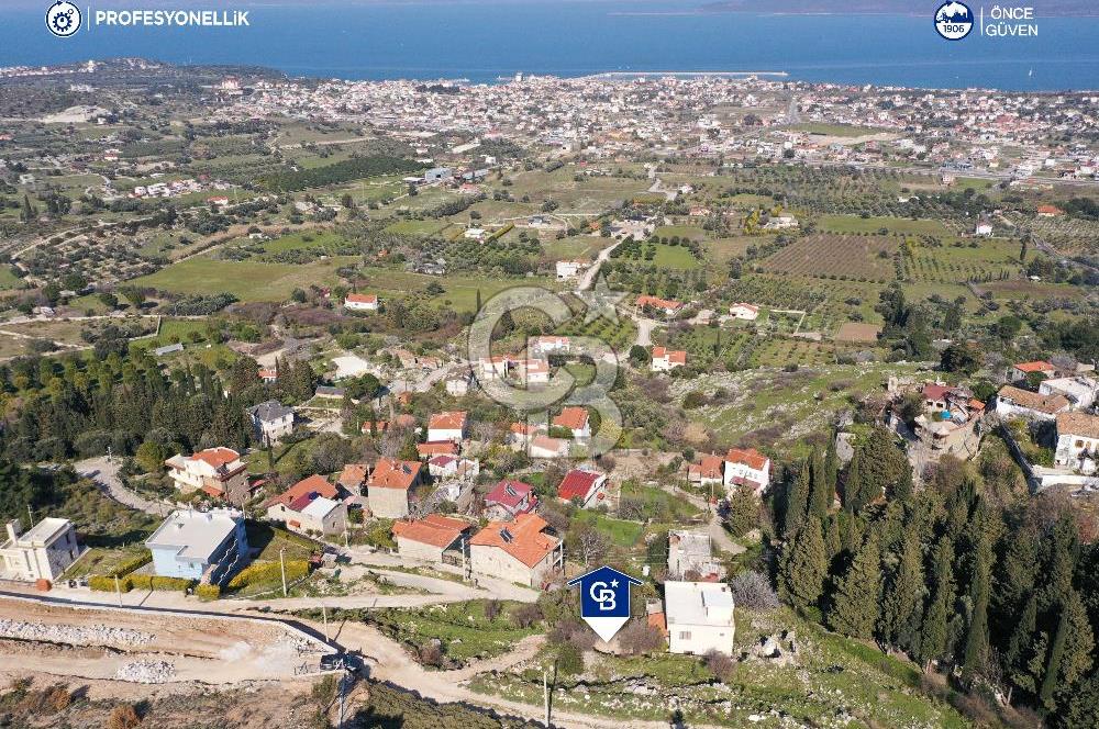 Karaburun Mordoğan Çatalkaya'da Full Deniz Manzaralı Arsa