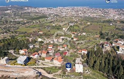 Karaburun Mordoğan Çatalkaya'da Full Deniz Manzaralı Arsa