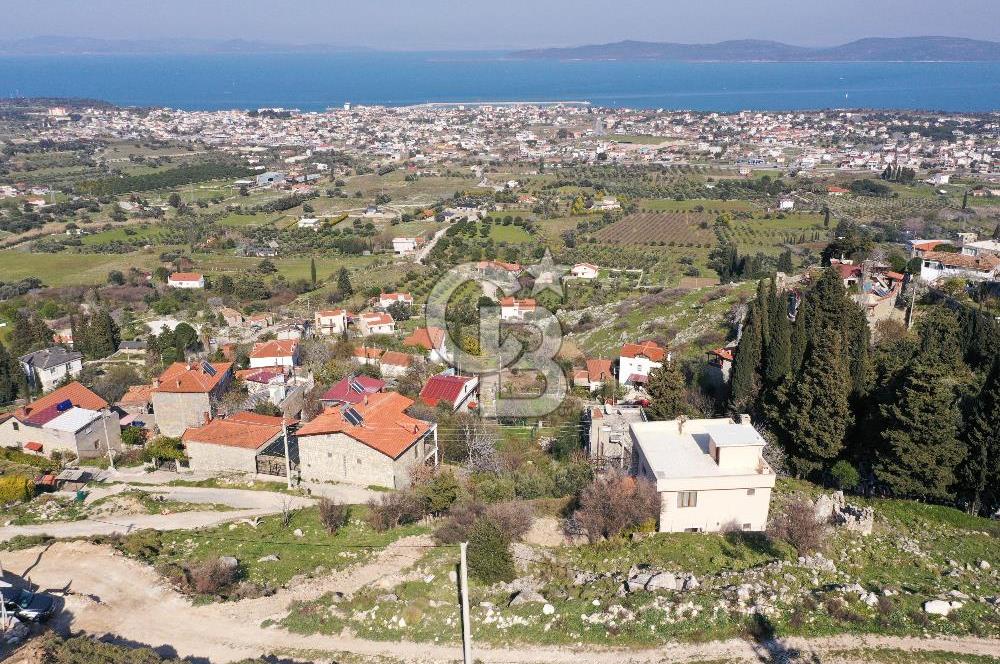 Karaburun Mordoğan Çatalkaya'da Full Deniz Manzaralı Arsa