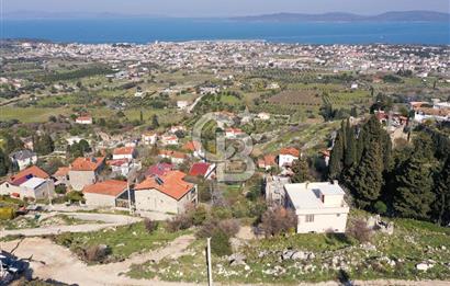 Karaburun Mordoğan Çatalkaya'da Full Deniz Manzaralı Arsa