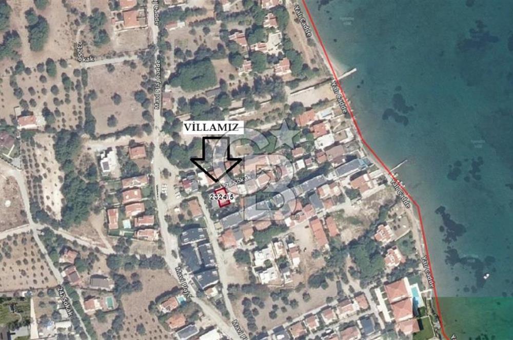 ÇEŞMEALTI;BAHÇELİ, TERASLI, PLAJA 50 METRE SATILIK DUBLEKS VİLLA