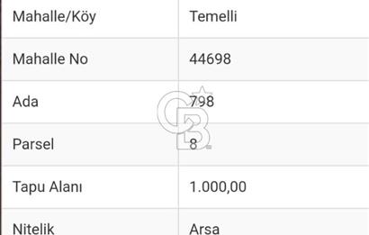 ANKARA SİNCAN  TEMELLİ HÜRRİYET MAHALLESİNDE İMARLI ARSA