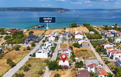 Çanakkale Kepez Sahilde Boğaz Manzaralı Satılık Villa Arsası!