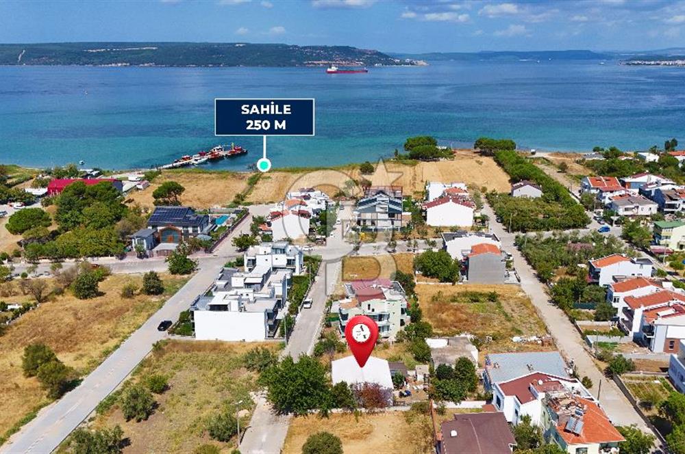 Çanakkale Kepez Sahilde Boğaz Manzaralı Satılık Villa Arsası!