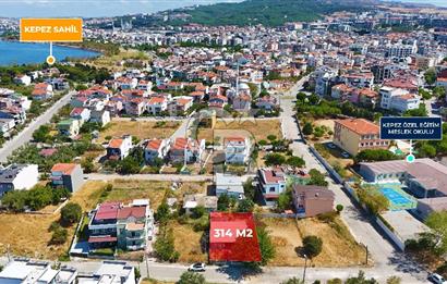 Çanakkale Kepez Sahilde Boğaz Manzaralı Satılık Villa Arsası!