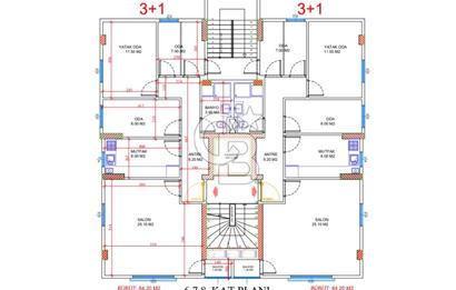 Projeden Satılık 3+1 Daire (6. Kat)