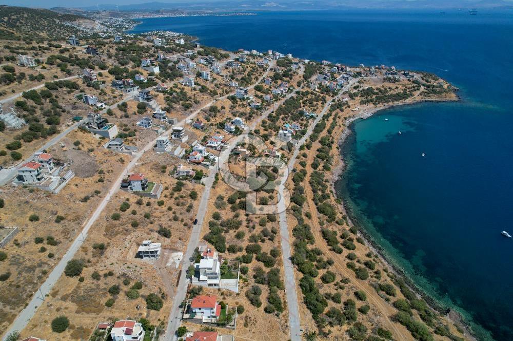 ÇANDARLI EYKO DA KAPANMAZ DENİZ MANZARALI MUHTEŞEM KONUMDA ARSA