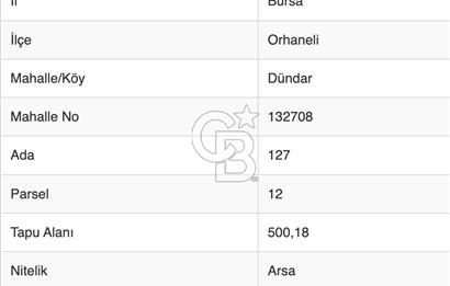 Bursa'da 500 m2 Müstakil Villa İmarlı Arsa