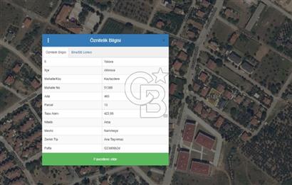 YALOVA ALTINOVA KAYTAZDERE SATILIK KONUT İMALI ARSA !! 477 M2