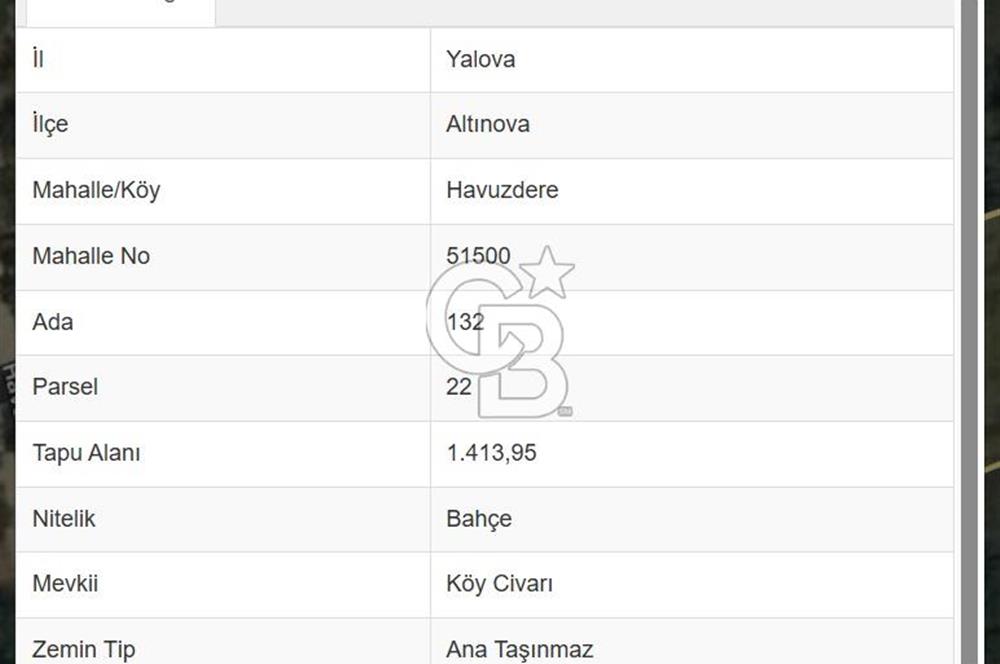 YALOVA ALTINOVA’DA SATILIK 2 BİTİŞİK PARSEL