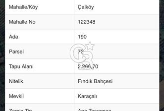 KOCAELİ KANDIRA ÇALKÖY SATILIK TARLA BAHÇE