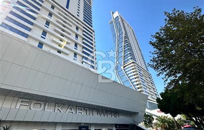 FOLKART TOWERS DENİZ MANZARALI, EŞYALI, BALKONLU KİRALIK 1+1 DAİRE