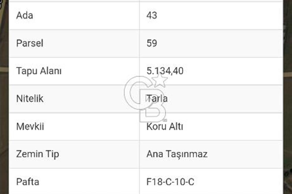 Tekirdağ,Muratlı,Korualtı mevkinde ,Ünv karşısında tarla