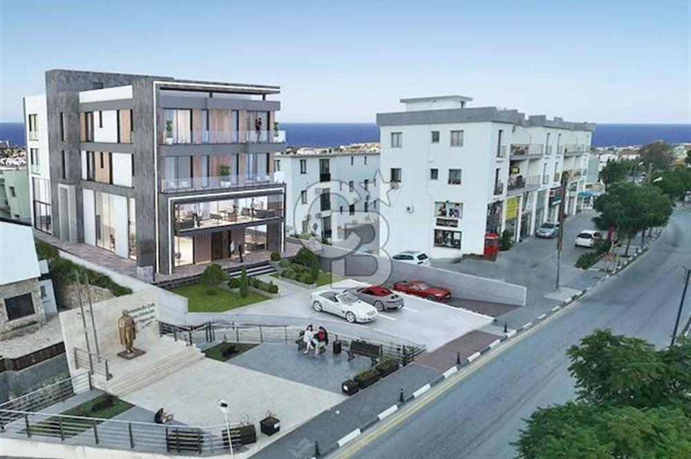 KKTC Girne Alsancak'ta Ana Cadde Üzeri Ödeme Planlı Satılık 2+1 Lüks Daireler