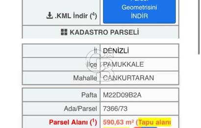 Denizli Cankurtaran Mah. 13446 m2 Satılık Tarla