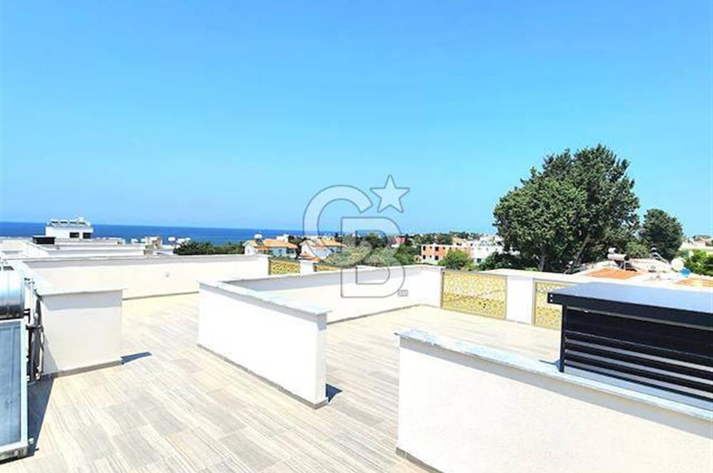 KKTC Girne Karaoğlanoğlu'ndan Site İçerisinde Denize 100 Metre Satılık 1+1 Penthouse