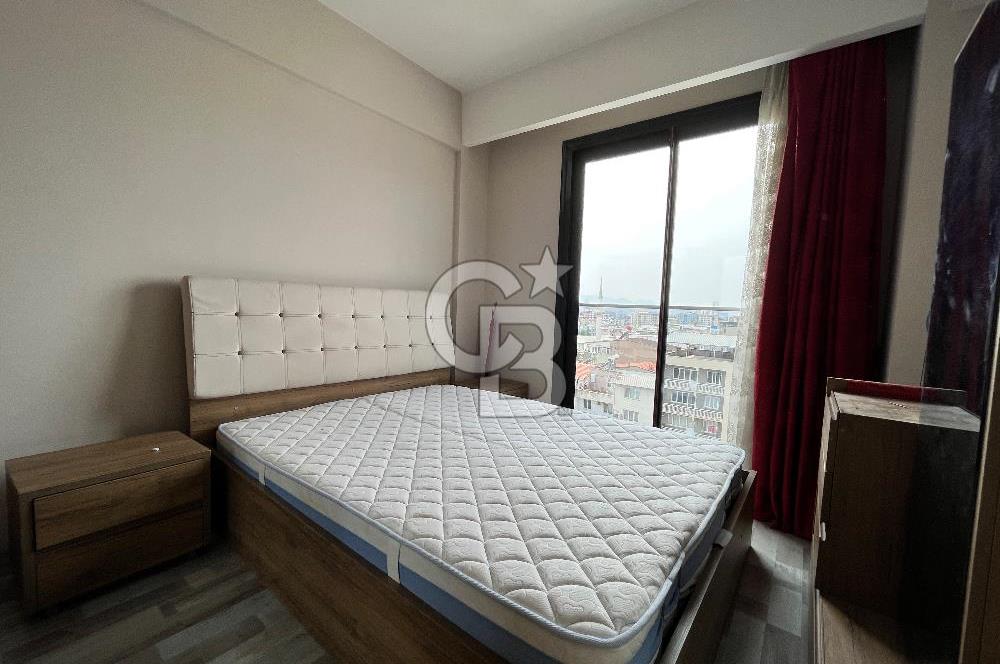 Bornova Mevlana’da İkon Loft Sitesinde Kiralık 1+1 Eşyalı Daire