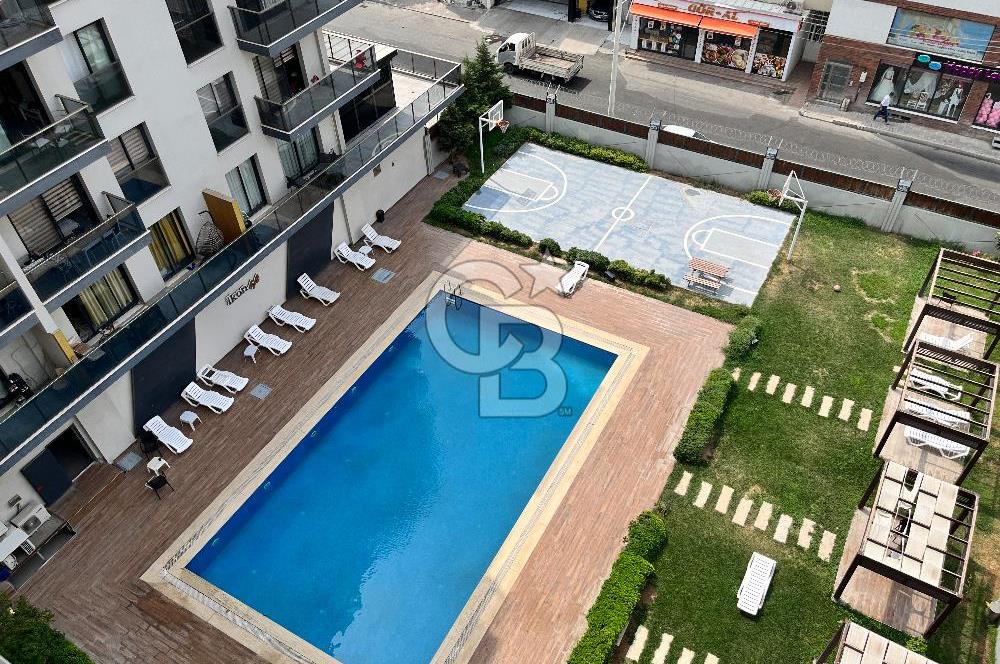 Bornova Mevlana’da İkon Loft Sitesinde Kiralık 1+1 Eşyalı Daire