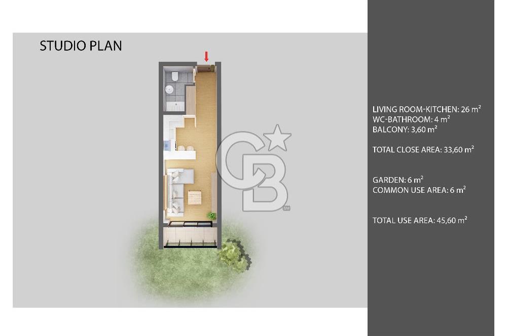 Kıbrıs İskele Long Beach’te Satılık Lüks Stüdyo Daireler