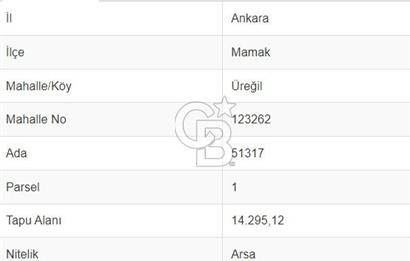 Mamak Üreğil’de 1.80 Emsal Konut İmarlı Satılık Arsa