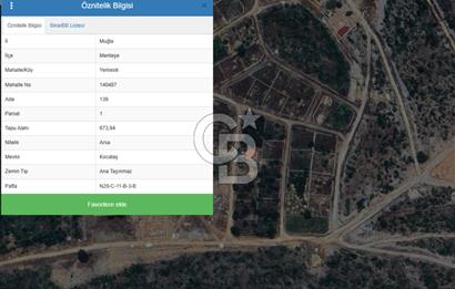 Muğla Yerkesik 2695 m2 Resmi Villa İmarlı Arsalar