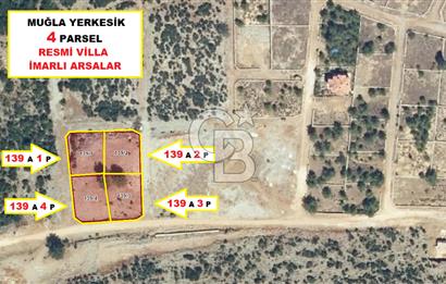 Muğla Yerkesik 2695 m2 Resmi Villa İmarlı Arsalar