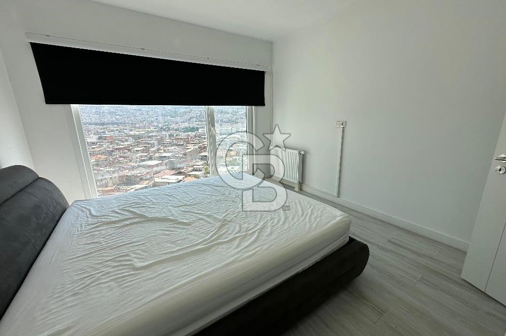 BORNOVA DAP YAPI 2+1 EŞYALI KİRALIK DENİZ MANZARALI DAİRE