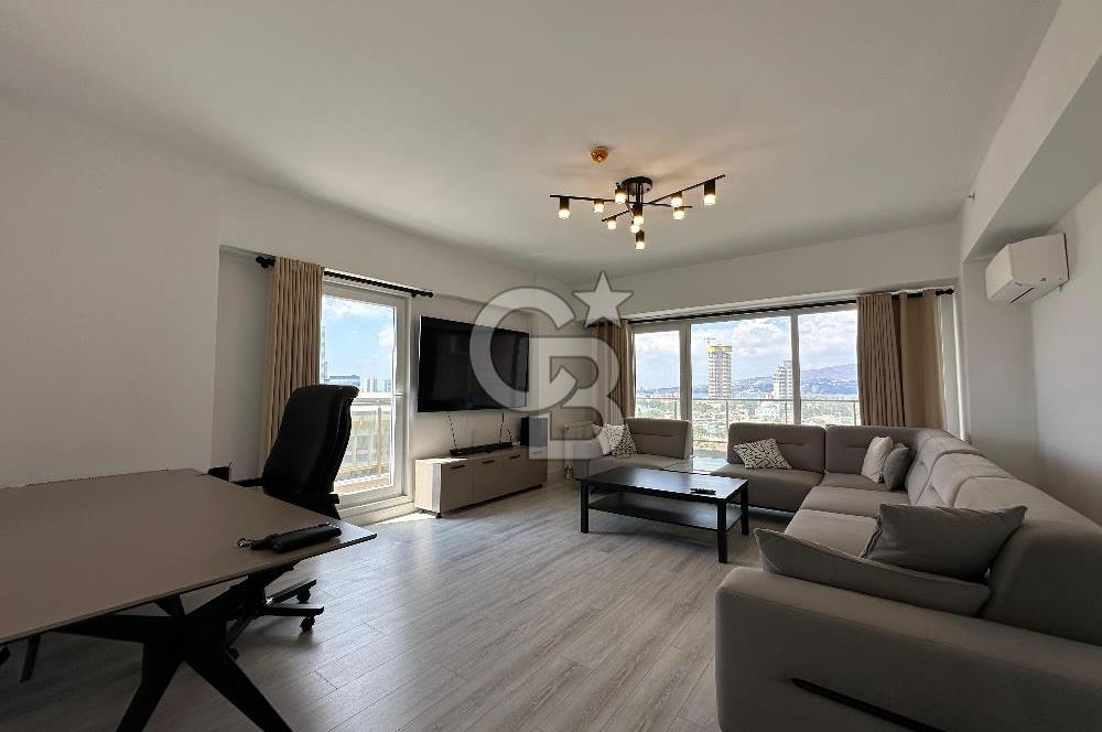 BORNOVA DAP YAPI 2+1 EŞYALI KİRALIK DENİZ MANZARALI DAİRE