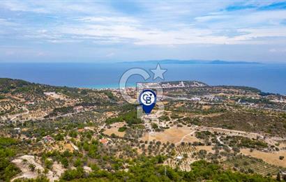 Karaburun Mordoğan'da Panaromik Deniz Manzaralı Taş Villa