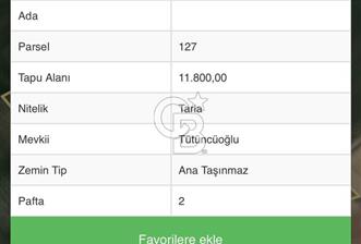 MALKARA ÇANAKKALE OTOBANINA 700M MESAFEDE SATILIK TARLA