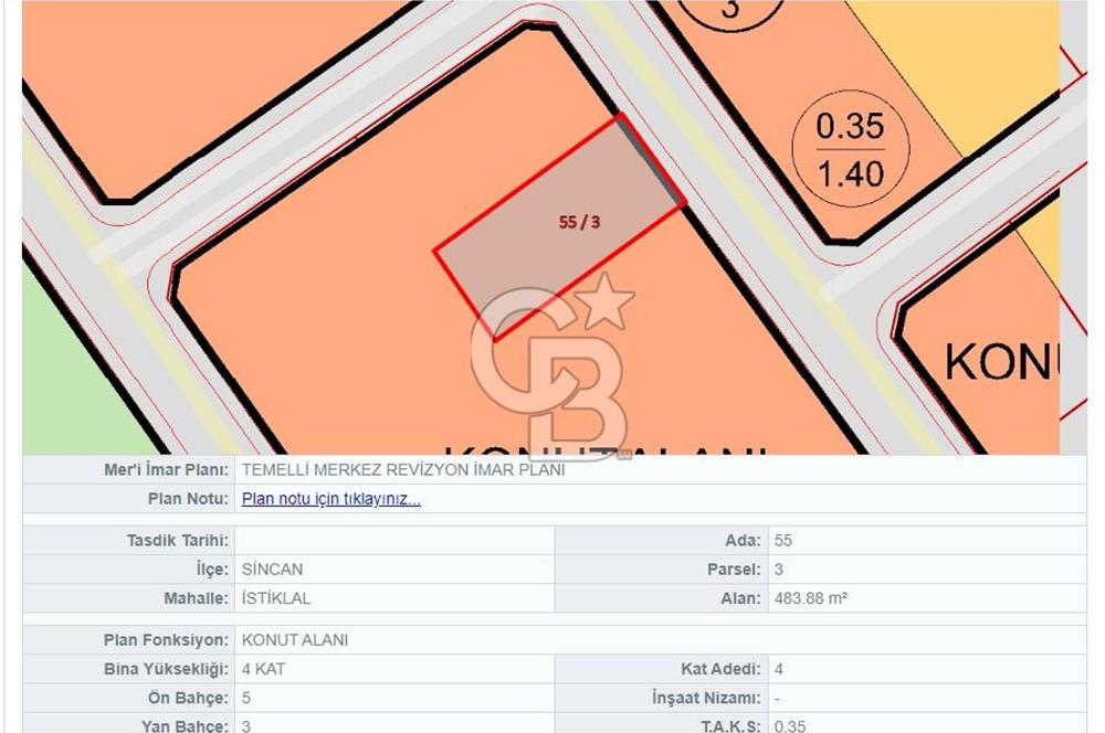 SİNCAN TEMELLİ'DE İMARLI  Yüksek Potansiyelli Arsa Fırsatı