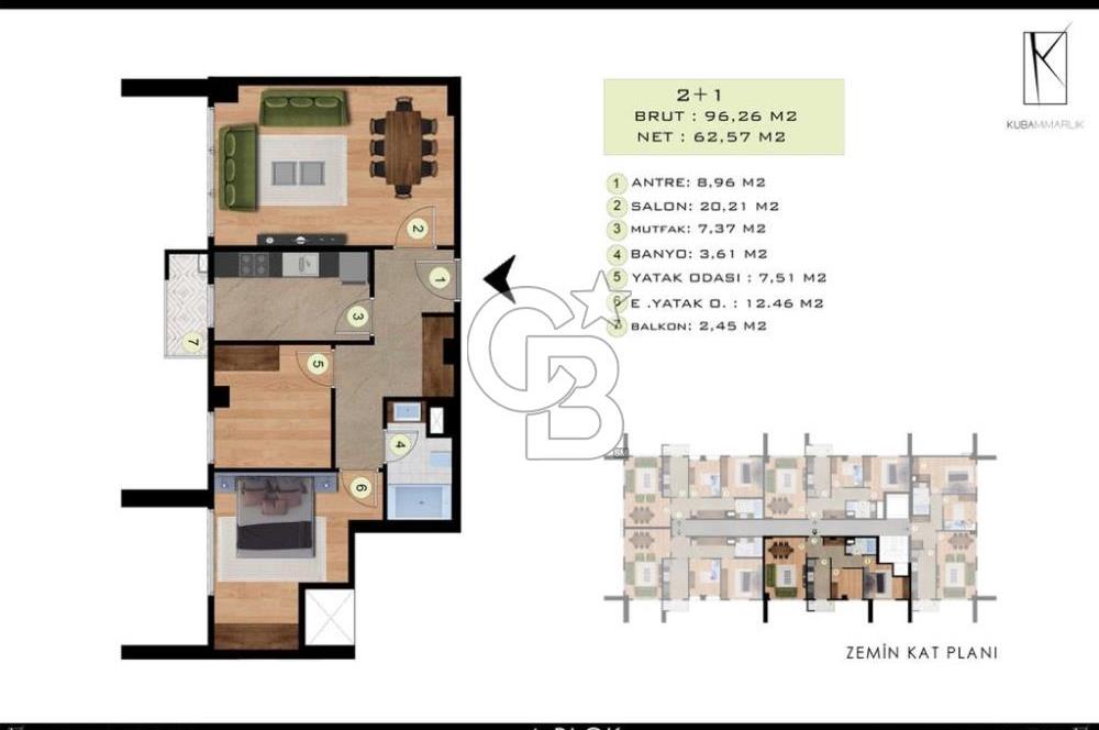 Beylikdüzü Kavaklı da Kiralık Daire 2+2, Sıfır