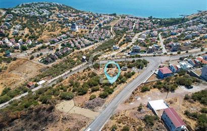 ÇANDARLI EYKODA 400 M2 VİLLA İMARLI DENİZ MANZARALI ARSA