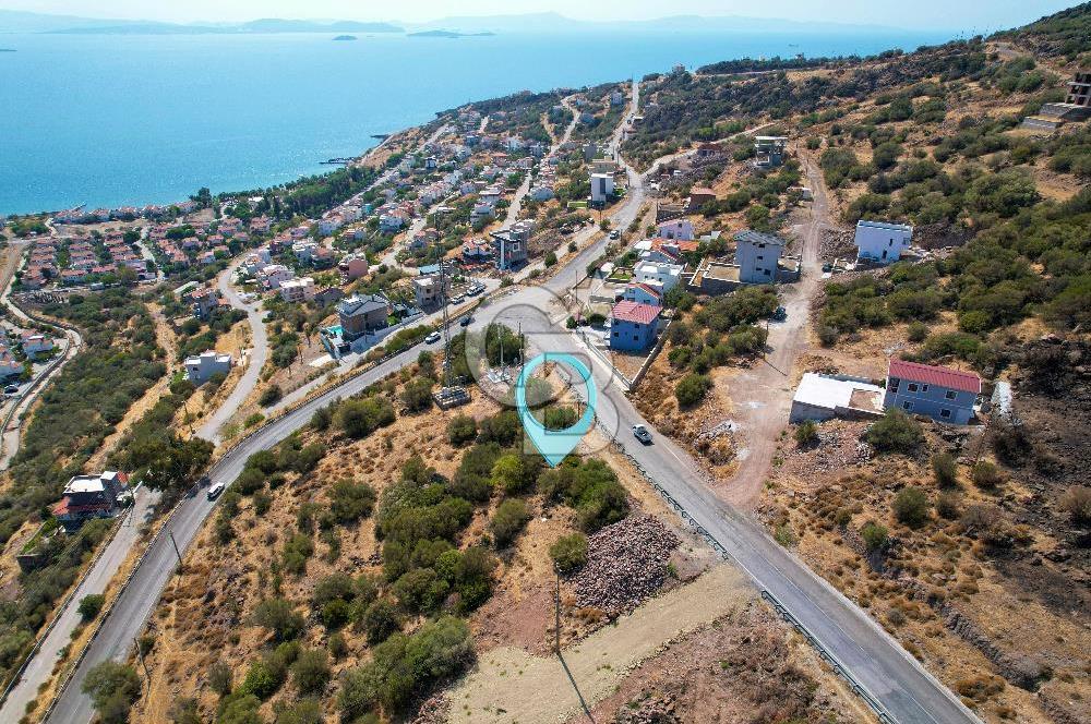 ÇANDARLI EYKODA 400 M2 VİLLA İMARLI DENİZ MANZARALI ARSA