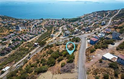 ÇANDARLI EYKODA 400 M2 VİLLA İMARLI DENİZ MANZARALI ARSA