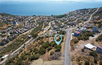 ÇANDARLI EYKODA 400 M2 VİLLA İMARLI DENİZ MANZARALI ARSA