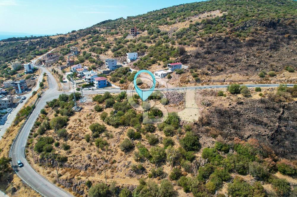 ÇANDARLI EYKODA 400 M2 VİLLA İMARLI DENİZ MANZARALI ARSA