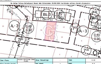 YALOVA FEVZİÇAKMAK BURSA ASF.311 M2 3 KAT İMARLI FIRSAT ARSA !!!