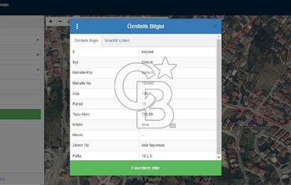 Gölcük Saraylı 755 m2 satılık arsa