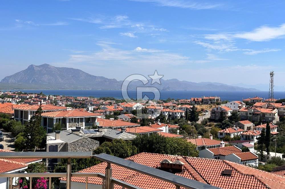 Datça Merkezde Eşşiz Deniz Manzaralı, Eşyalı 2+1 Kiralık Daire