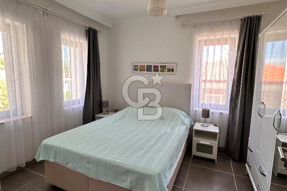 Datça Merkezde Eşşiz Deniz Manzaralı, Eşyalı 2+1 Kiralık Daire