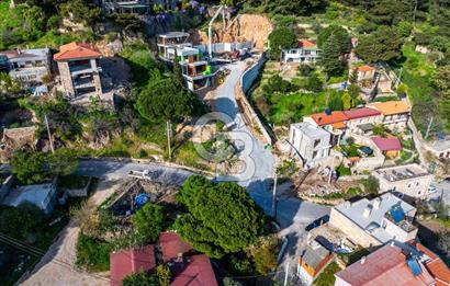 ÇANAKKALE AYVACIK KAYALAR KÖYÜ MİDİLLİ MANZARALI SATILIK TARLA