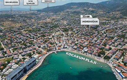 KARABURUN YENİ LİMAN'DA FULL DENİZ MANZARALI TRİPLEKS VİLLA