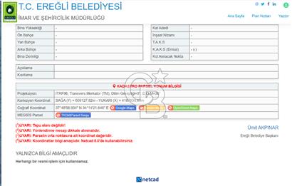 KONYA EREĞLİ ZENGEN TOPRAKLIK'TA SATILIK ARSA 