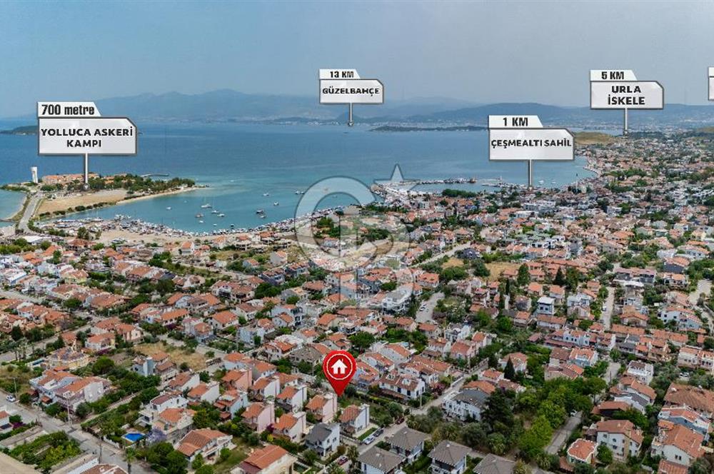 URLA ÇEŞMEALTI GÜVENDİK MAH. DENİZE 200 METRE İMARLI ARSA SATILIK