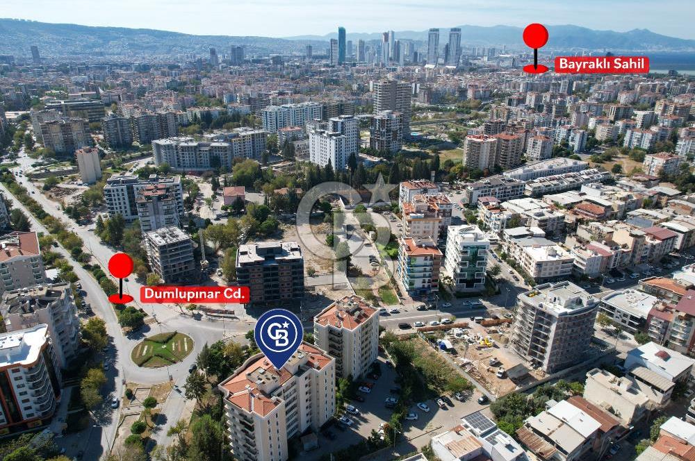 Satılık Bayraklı Dumlupınar cad. site içerisinde 3+1 Boş Daire