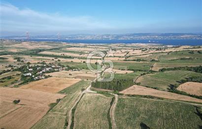 Gelibolu Cumalı Köyünde Deniz Manzaralı İmar sınırında Satılık Tarla