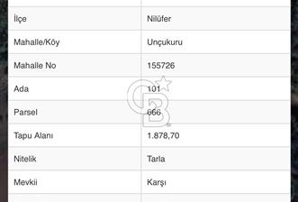 BURSA;NİLÜFER,UNÇUKURUNDA SATLIK HOBİ BAHÇESİ