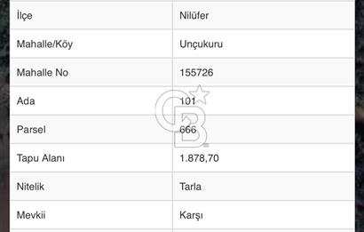 BURSA;NİLÜFER,UNÇUKURUNDA SATLIK HOBİ BAHÇESİ