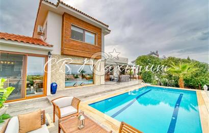 3 bed villa for sale with sea view and pool in Kyrenia Bellapais